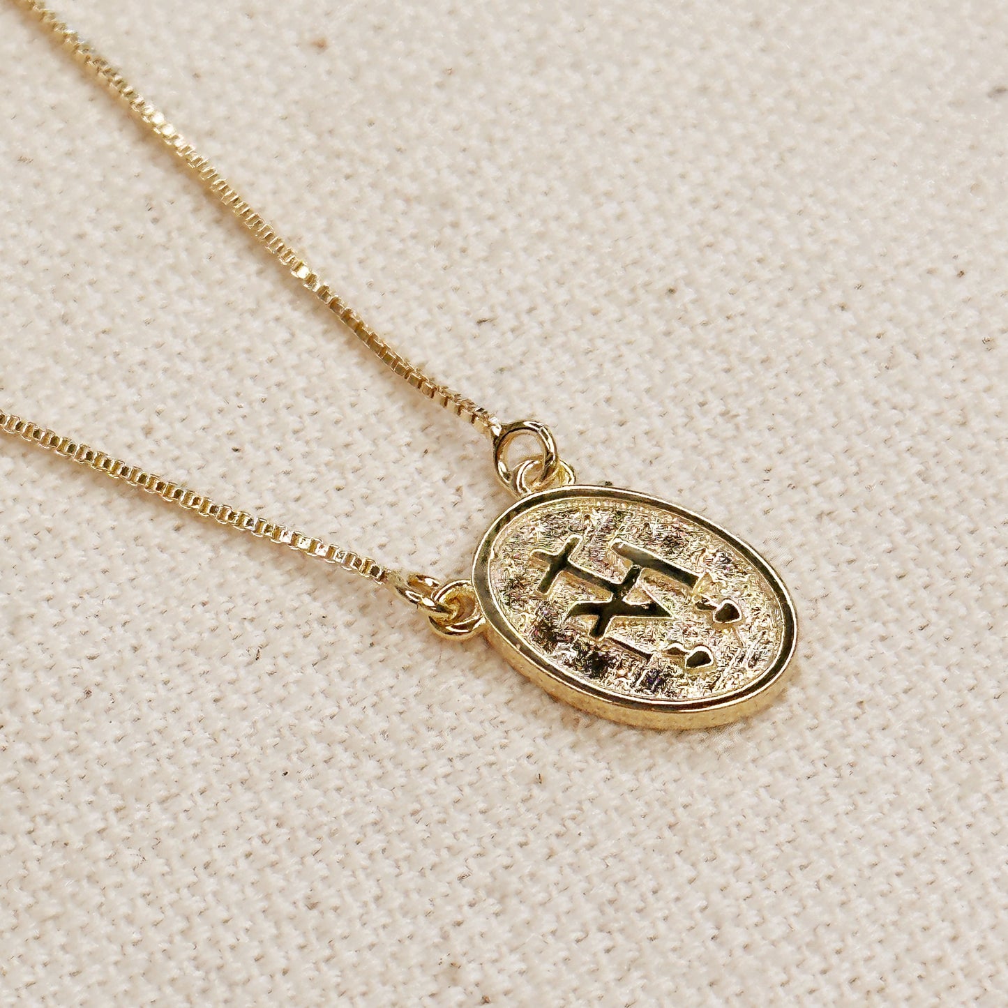 Lady of Grace Double Sided Medal Necklace