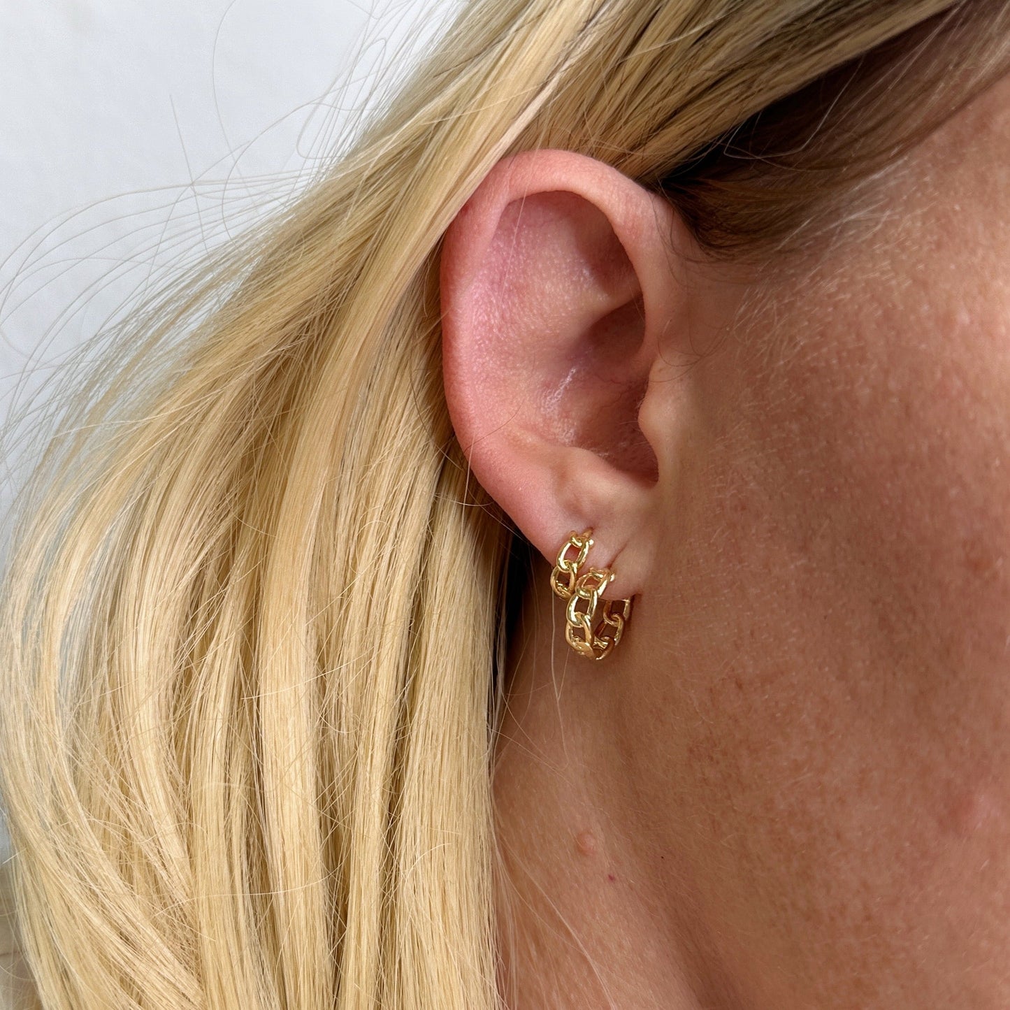 Cuban Clicker Hoop Earrings - Hypoallergenic & Water Resistant
