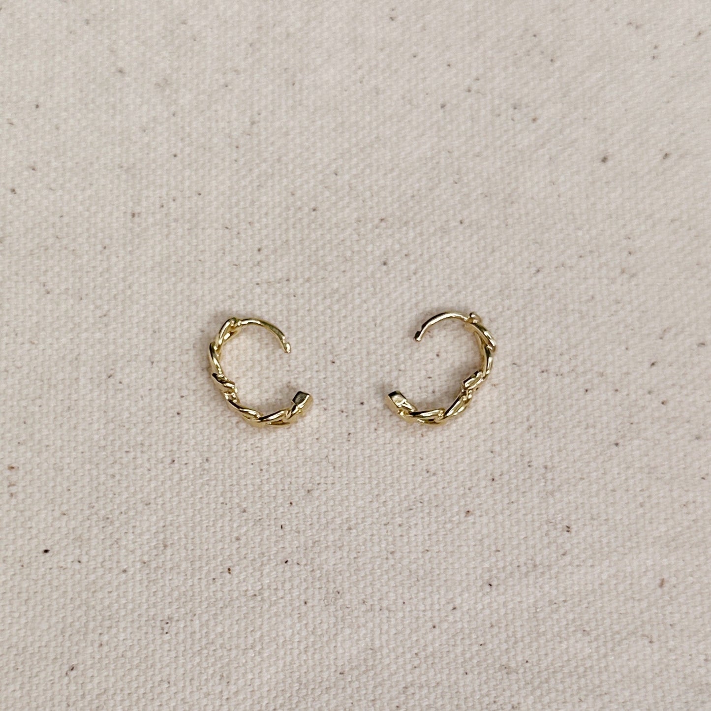 Cuban Clicker Hoop Earrings - Hypoallergenic & Water Resistant