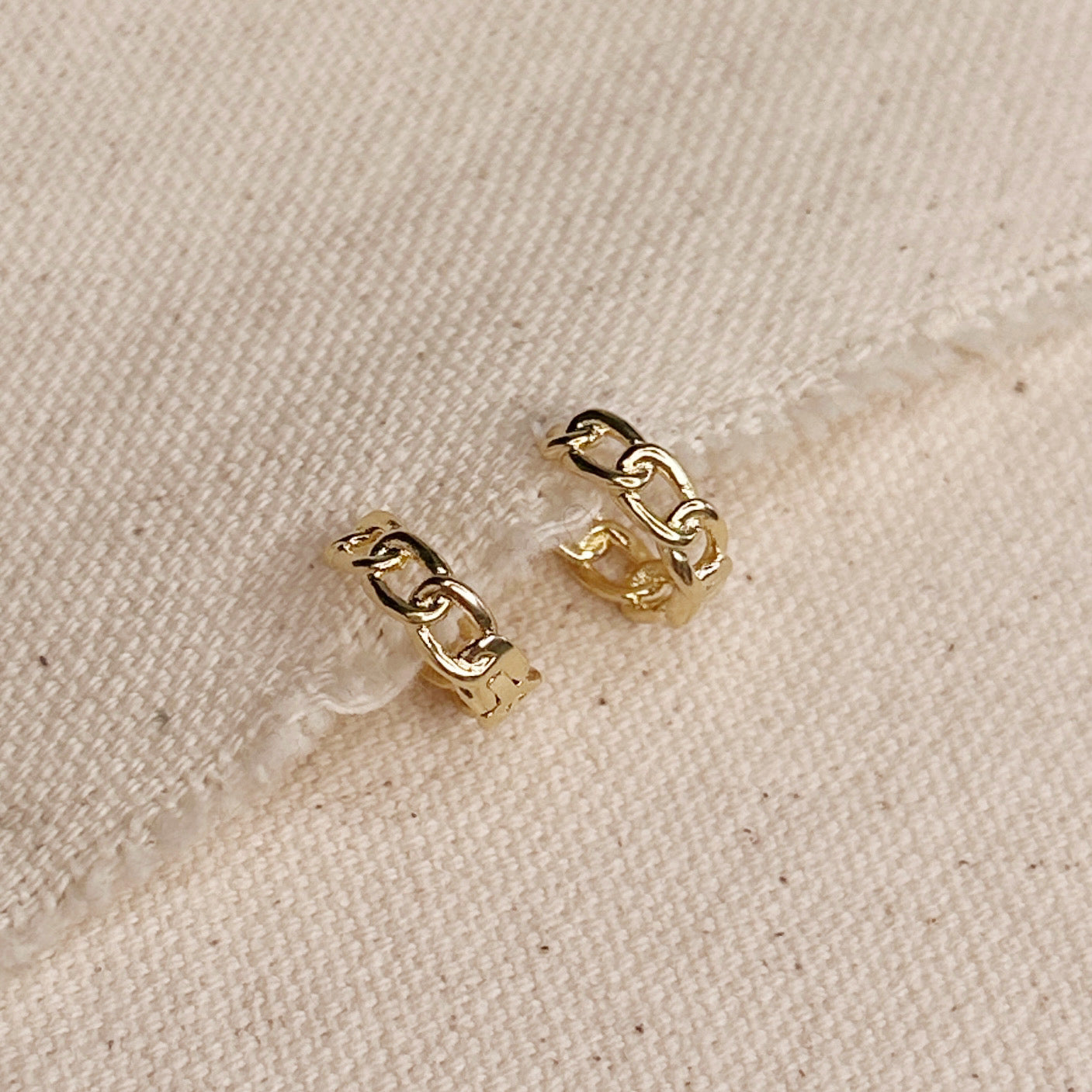 Cuban Clicker Hoop Earrings - Hypoallergenic & Water Resistant