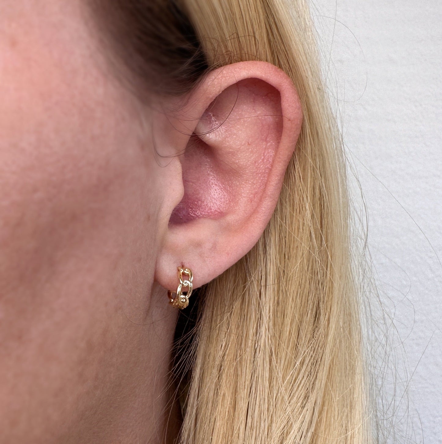 Cuban Clicker Hoop Earrings - Hypoallergenic & Water Resistant
