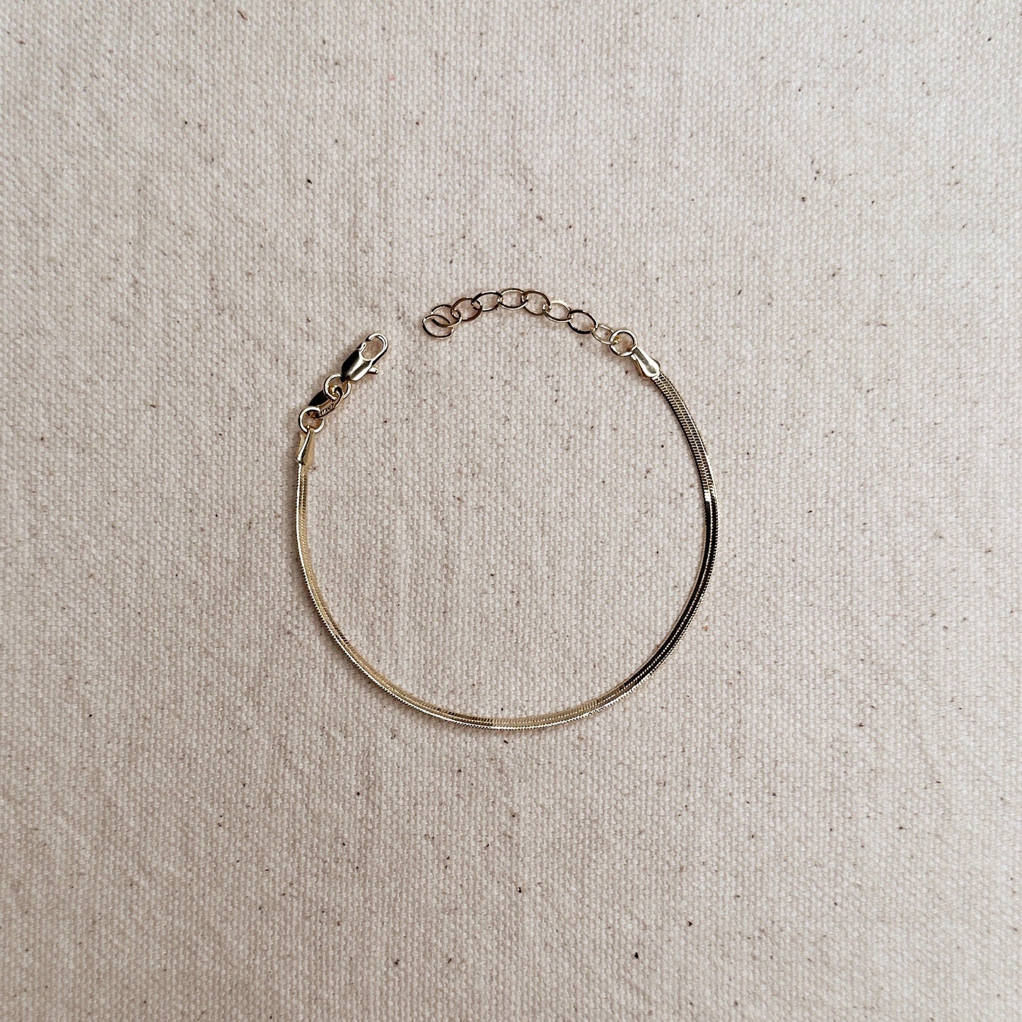 Chunky Herringbone Bracelet | Thick 2mm Chain Bracelet | Vintage Style Gold Bracelet | Luxury Layering Bracelet