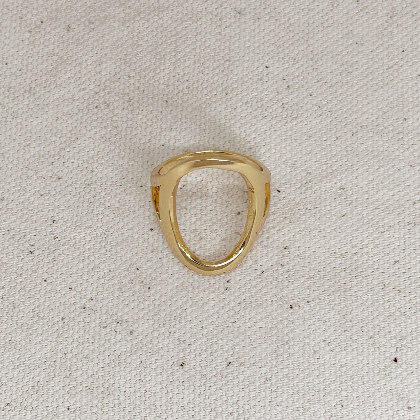 Oval Ring for Women - Geometric Statement Ring | Hypoallergenic Waterproof Jewelry