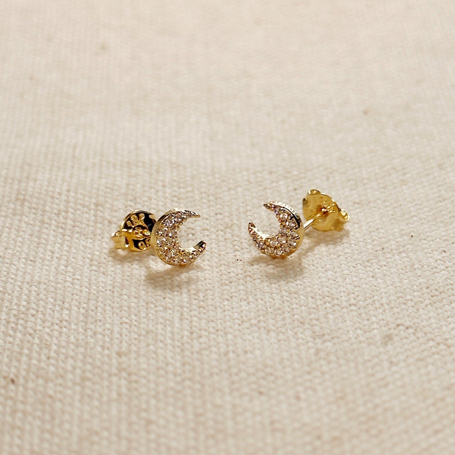 Mini Crescent Moon Stackable Earrings