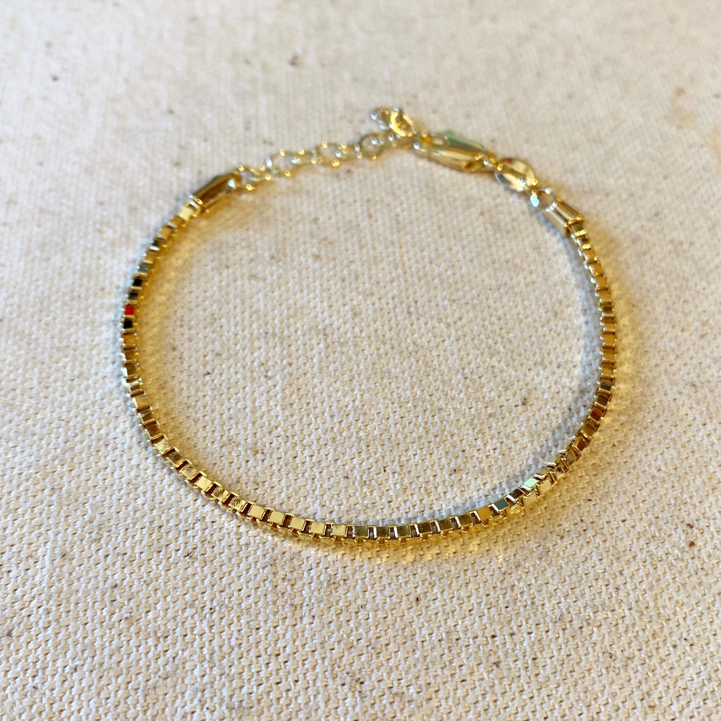 Chain Bracelet 2mm - Thick Chunky Gold Bracelet for Women