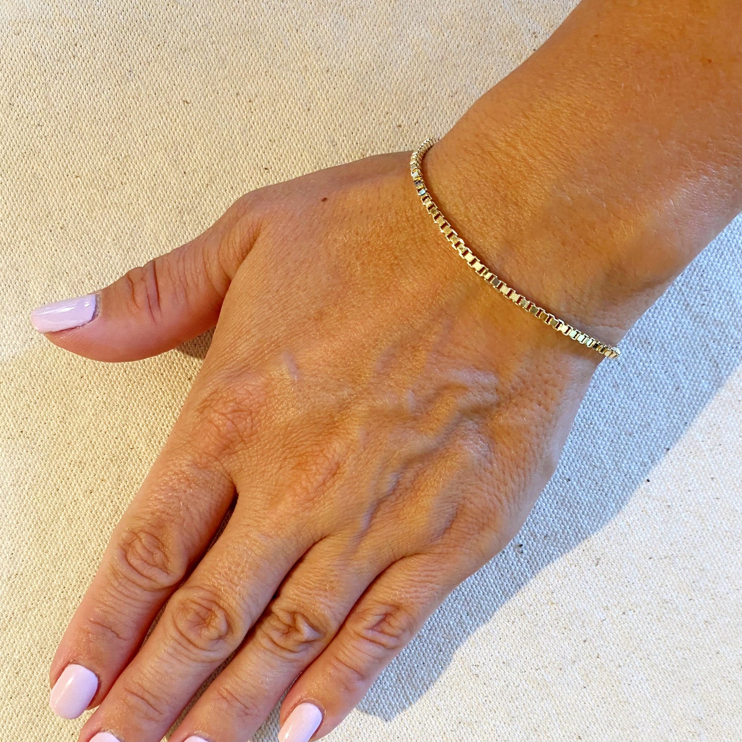Chain Bracelet 2mm - Thick Chunky Gold Bracelet for Women