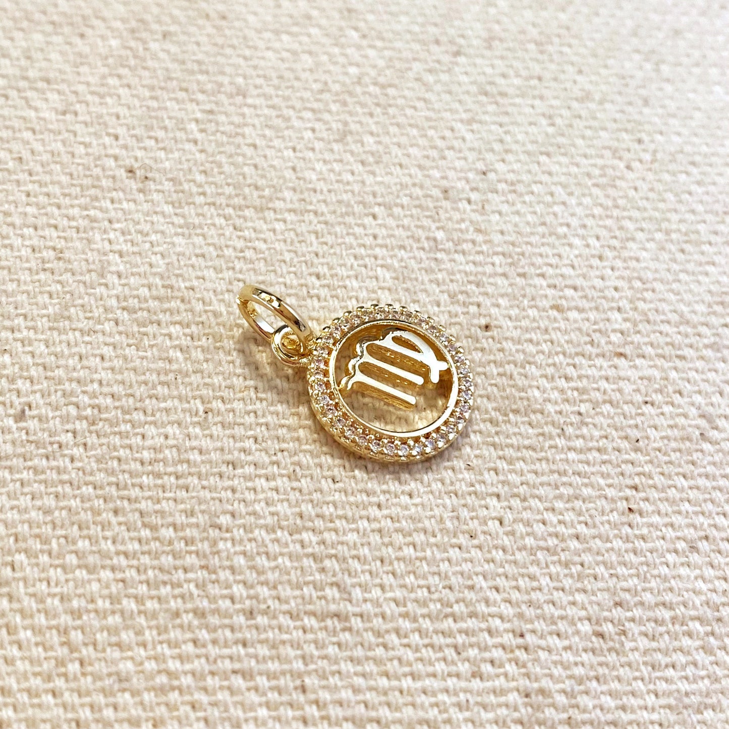 Virgo Zodiac Pendant - Mini Constellation Necklace Charm for Women | AAAAA CZ Crystals