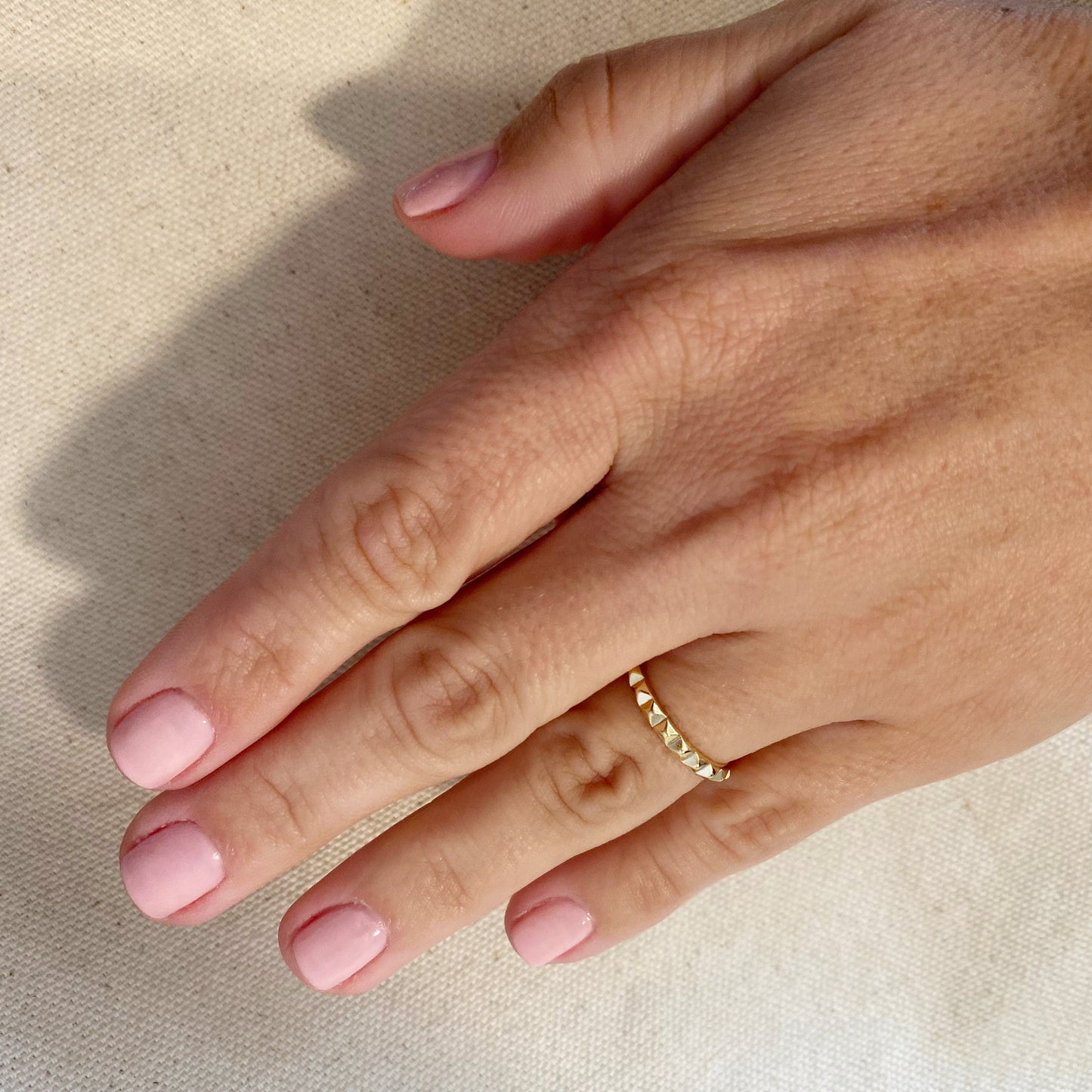 Spiked Band Ring for Women - Minimalist Stackable Ring