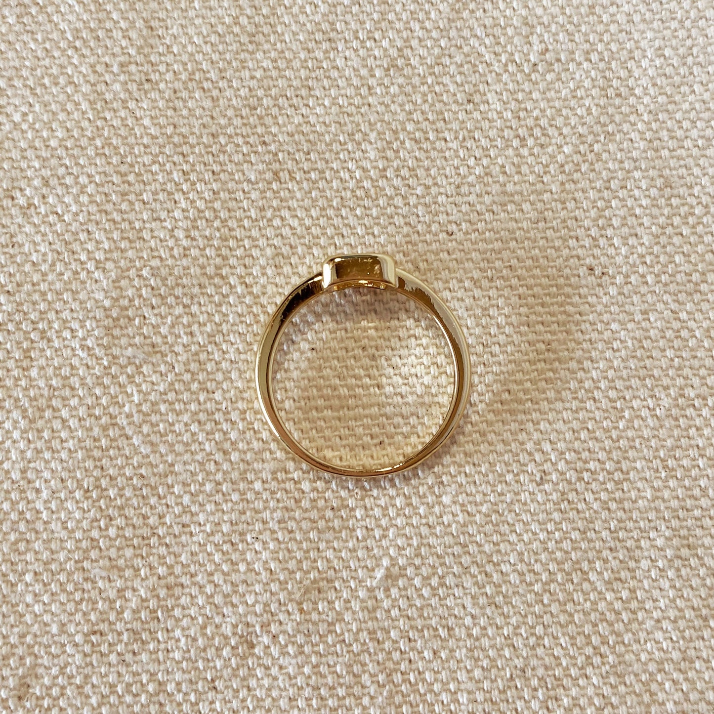 Dainty Rectangle Ring | Minimalist Solitaire CZ Ring | Delicate Stacking Ring | Gift for Her