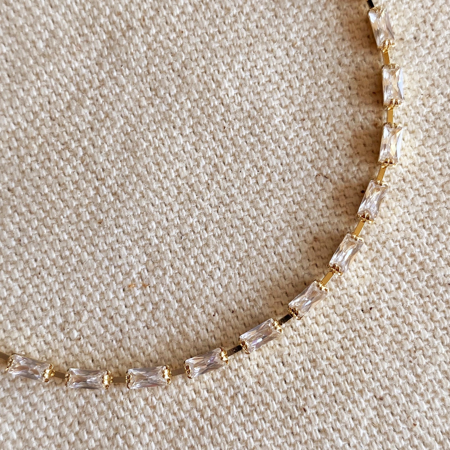 Baguette Tennis Bracelet for Women | CZ Diamond Bracelet | Delicate Gold Bracelet | Hypoallergenic Jewelry