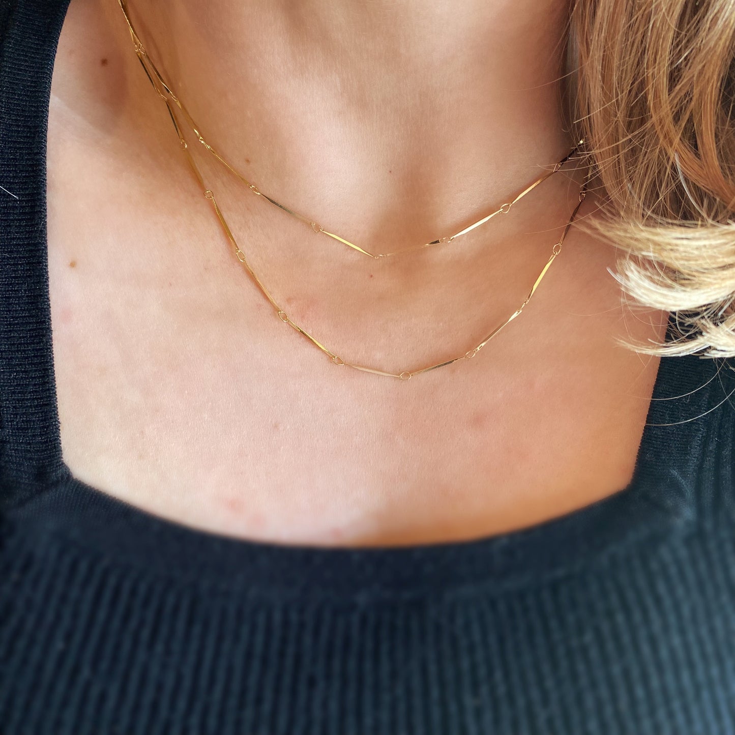 Delicate Curb Chain Necklace - Dainty Layering Jewelry for Women