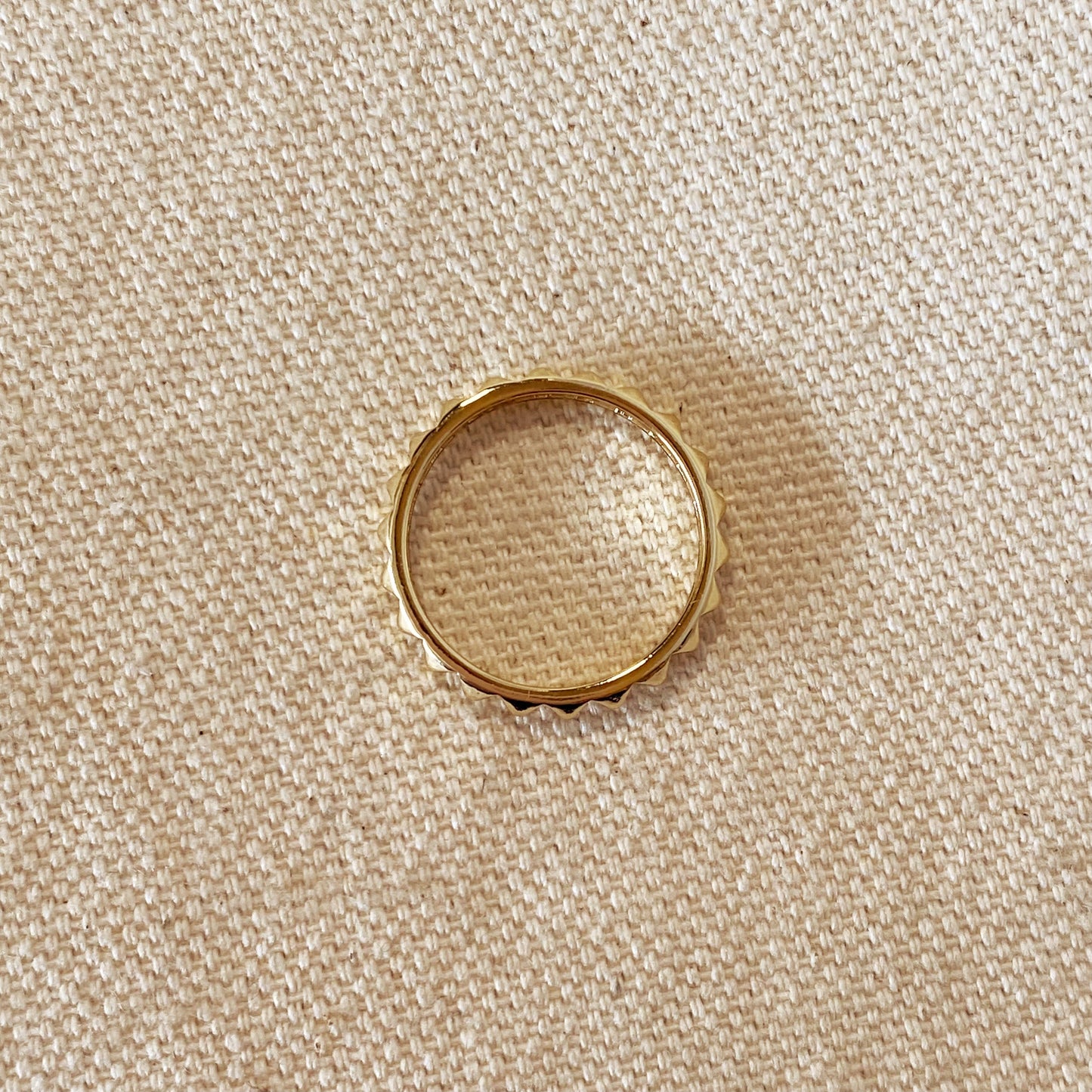 Spiked Band Ring for Women - Minimalist Stackable Ring