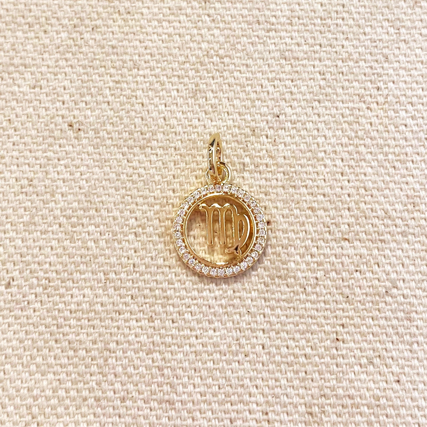 Virgo Zodiac Pendant - Mini Constellation Necklace Charm for Women | AAAAA CZ Crystals