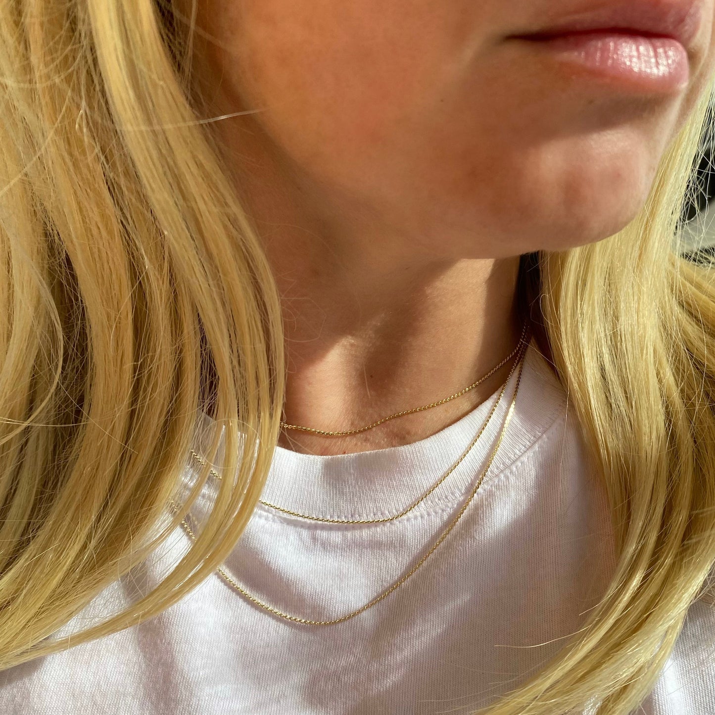 Delicate Chain Necklace - Ultra Thin Layering Chain for Women