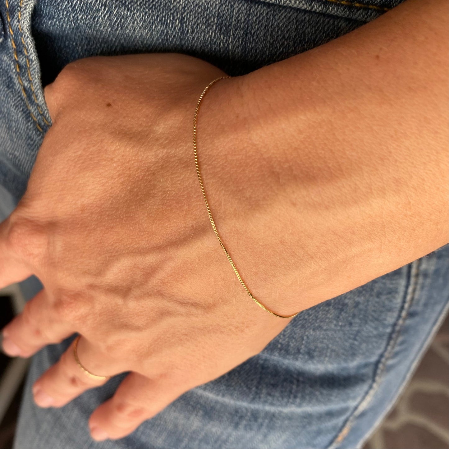 Delicate Box Chain Bracelet - Minimalist Everyday Jewelry for Women