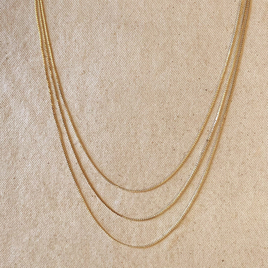 Delicate Chain Necklace - Ultra Thin Layering Chain for Women