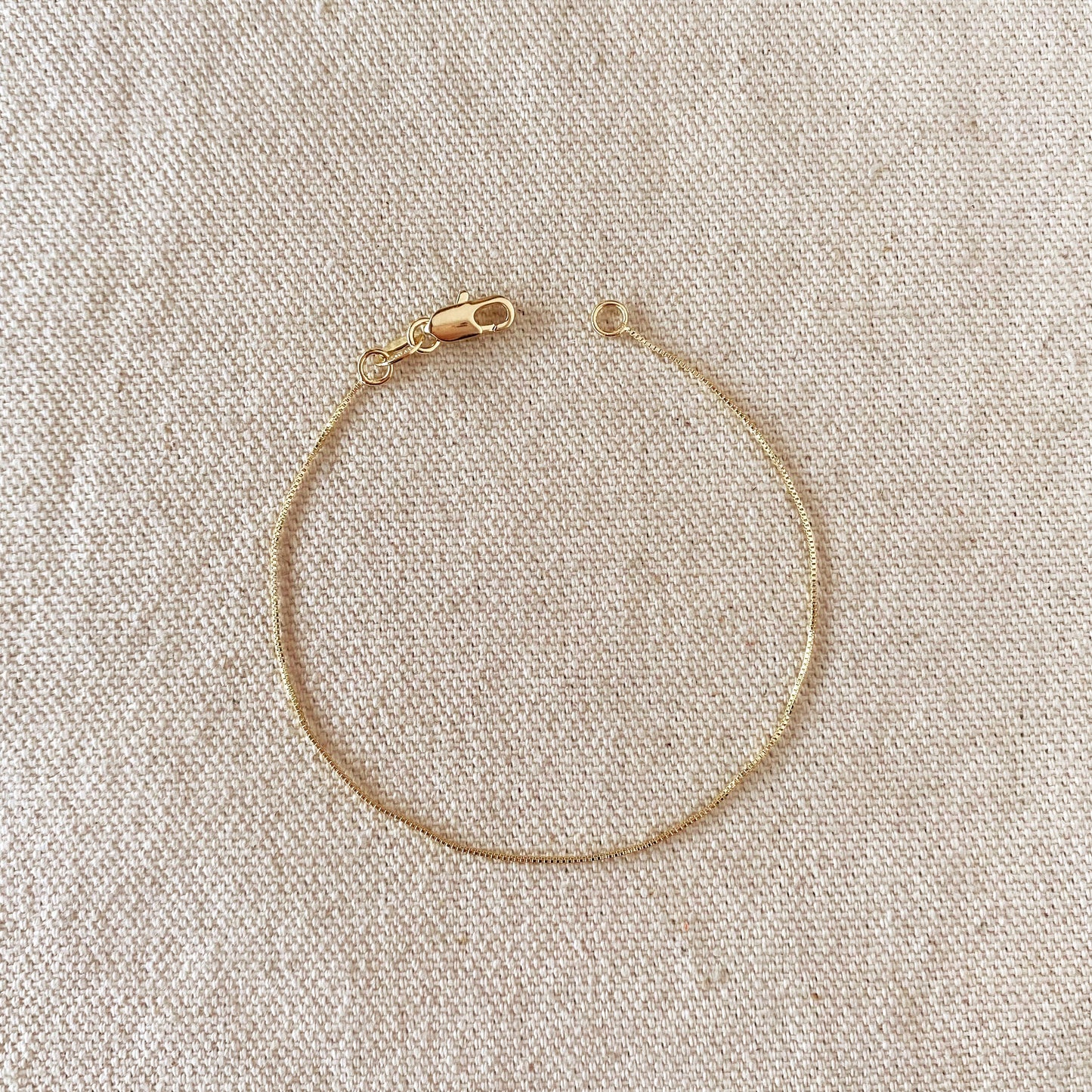 Delicate Box Chain Bracelet - Minimalist Everyday Jewelry for Women