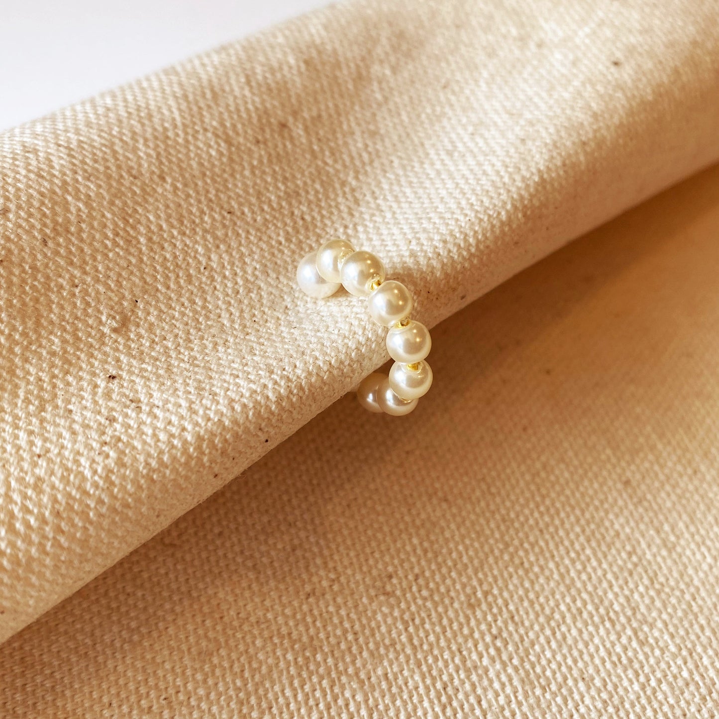 Pearl Ear Cuff for Women - No Piercing Required | Simulated Pearl Jewelry