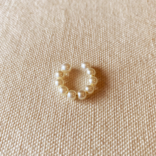 Pearl Ear Cuff for Women - No Piercing Required | Simulated Pearl Jewelry