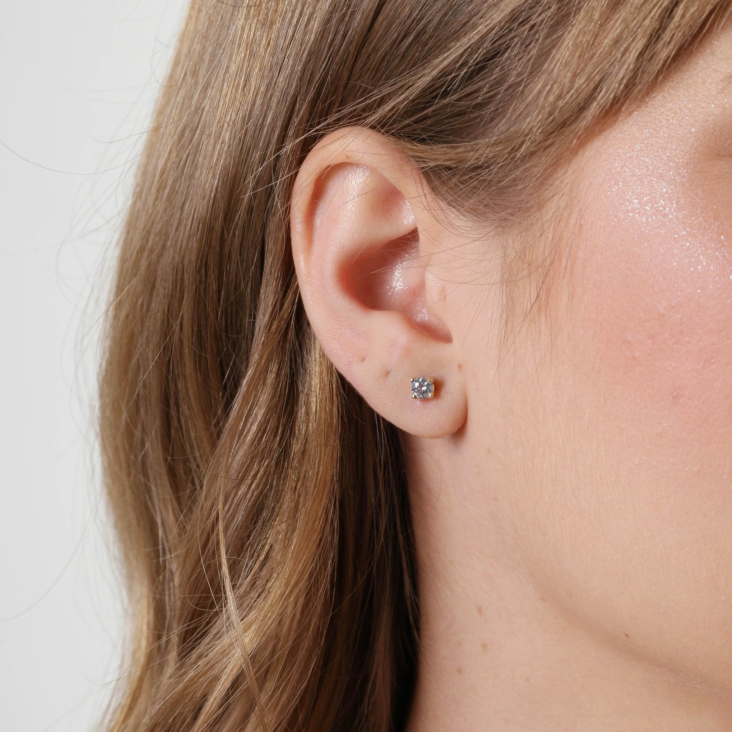 Premium Cubic Zirconia Stud Earrings - AAAAA Quality CZ Studs for Women