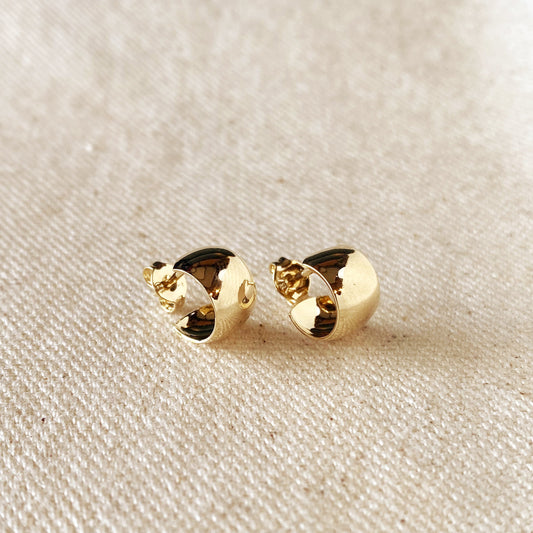 Semi-Hoop Earrings - Delicate Mini C-Hoop Earrings for Women