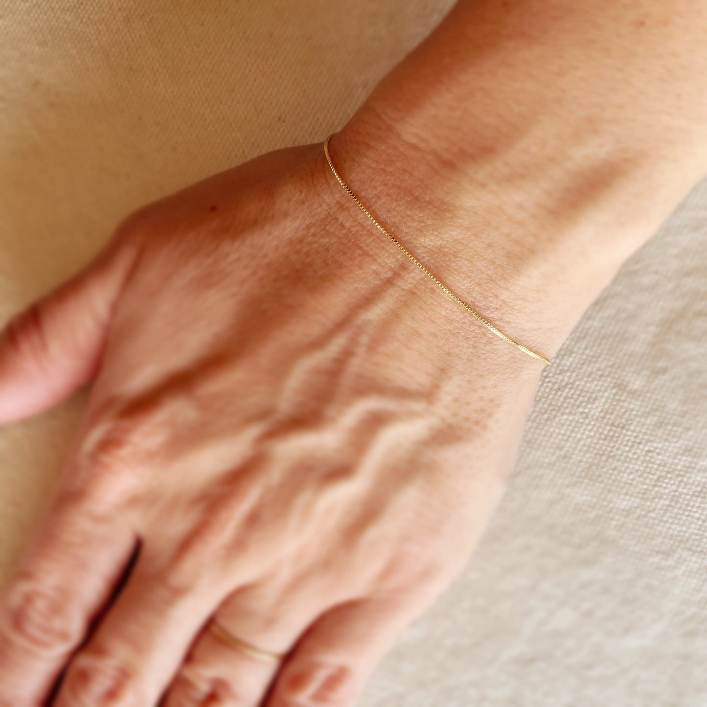 Delicate Box Chain Bracelet - Minimalist Everyday Jewelry for Women