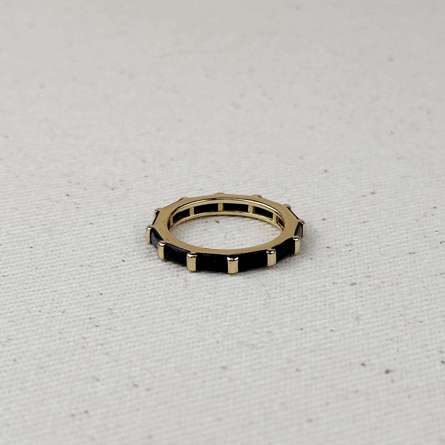 18k Gold Filled Baguette CZ Band Ring