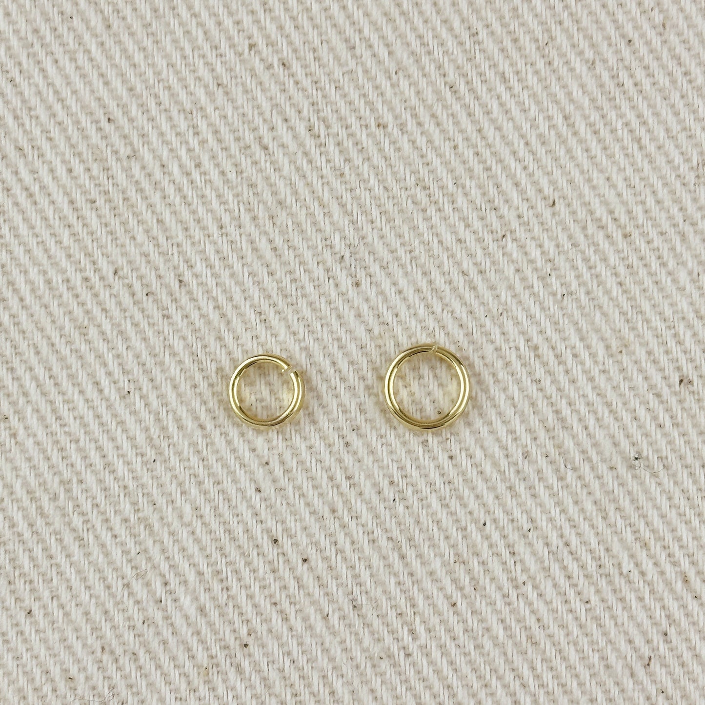 18K Gold Filled Open Round Bail - Click & Lock