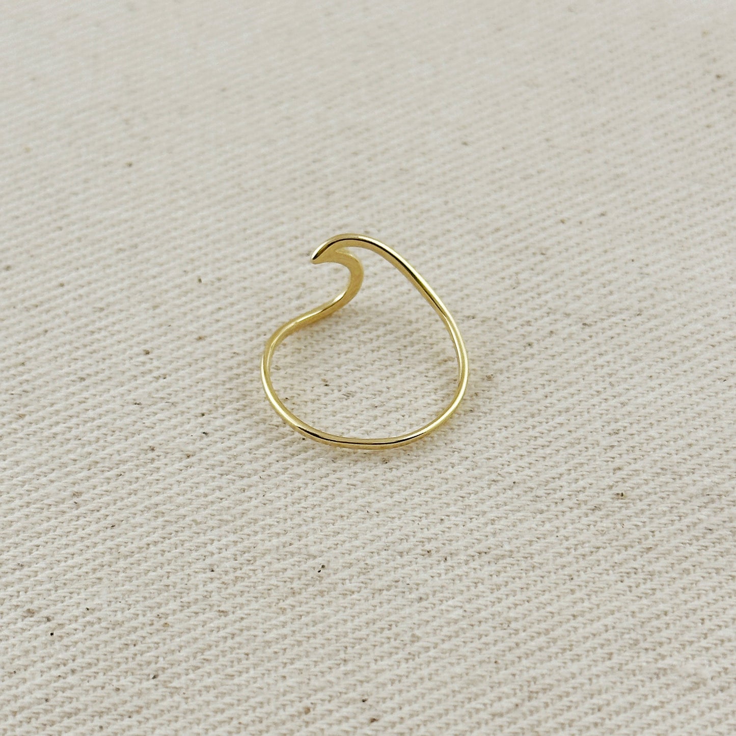 18k Gold Filled Wave Ring