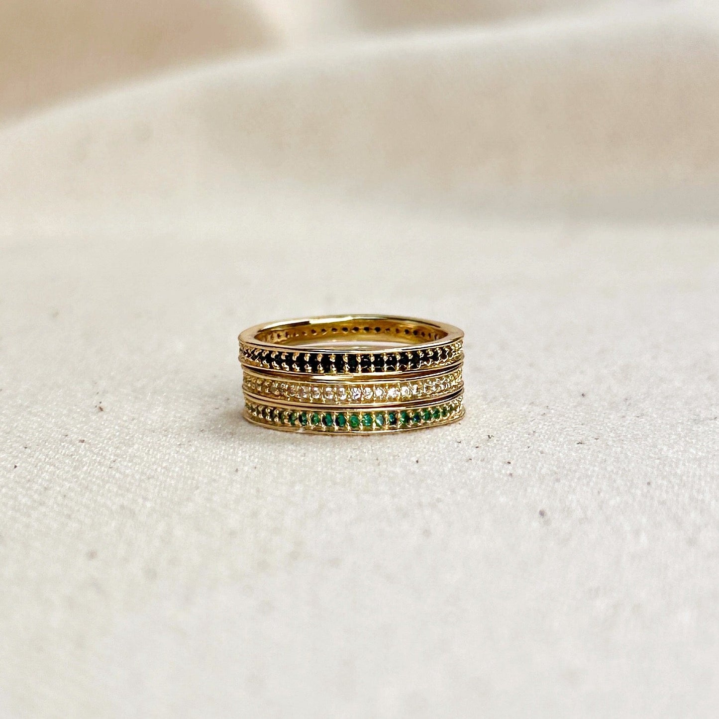 18k Gold Filled Eternity CZ Band Ring