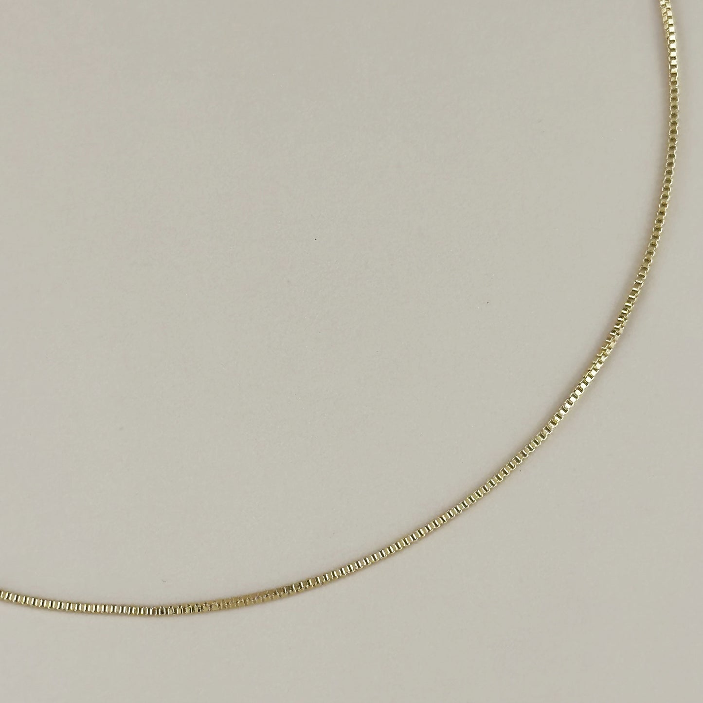 Delicate Box Chain Necklace for Women - Ultra Thin Layering Chain | Premium Brazilian Jewelry