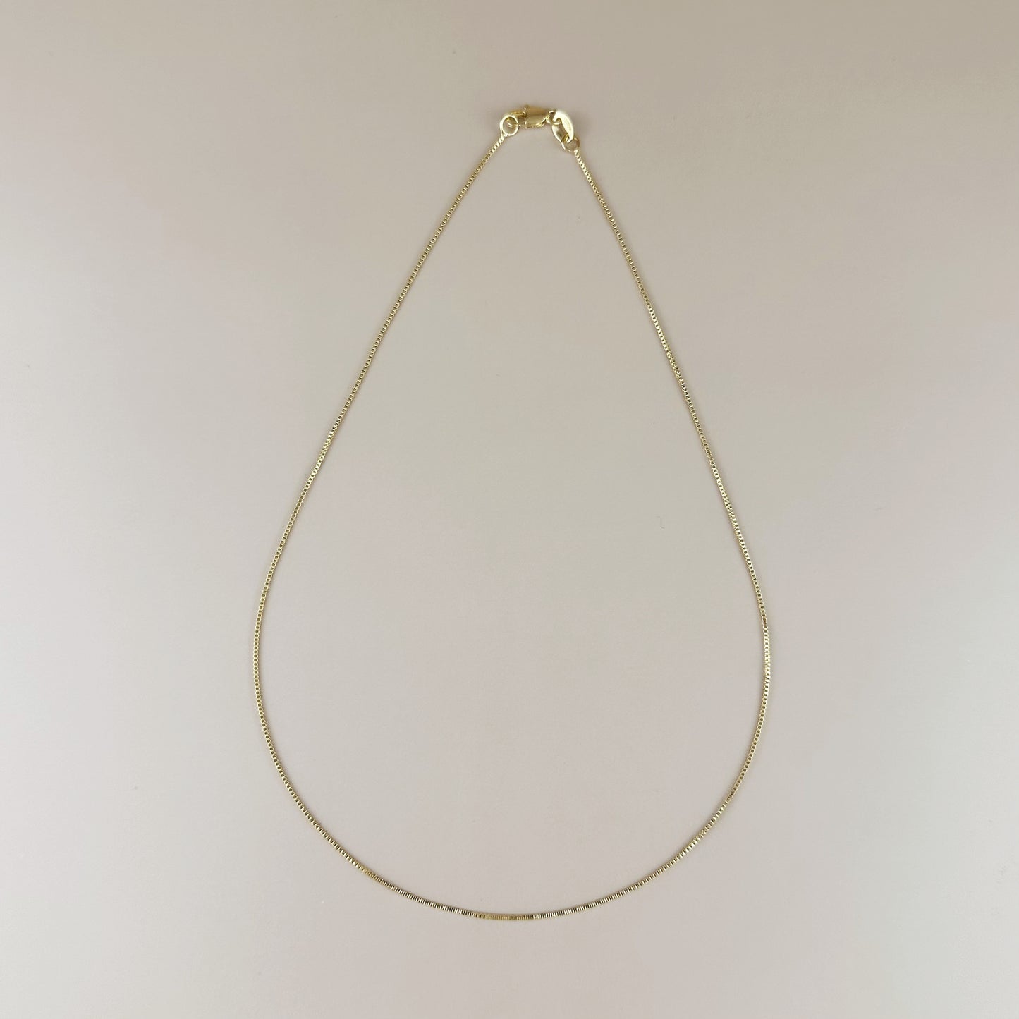 Delicate Box Chain Necklace for Women - Ultra Thin Layering Chain | Premium Brazilian Jewelry