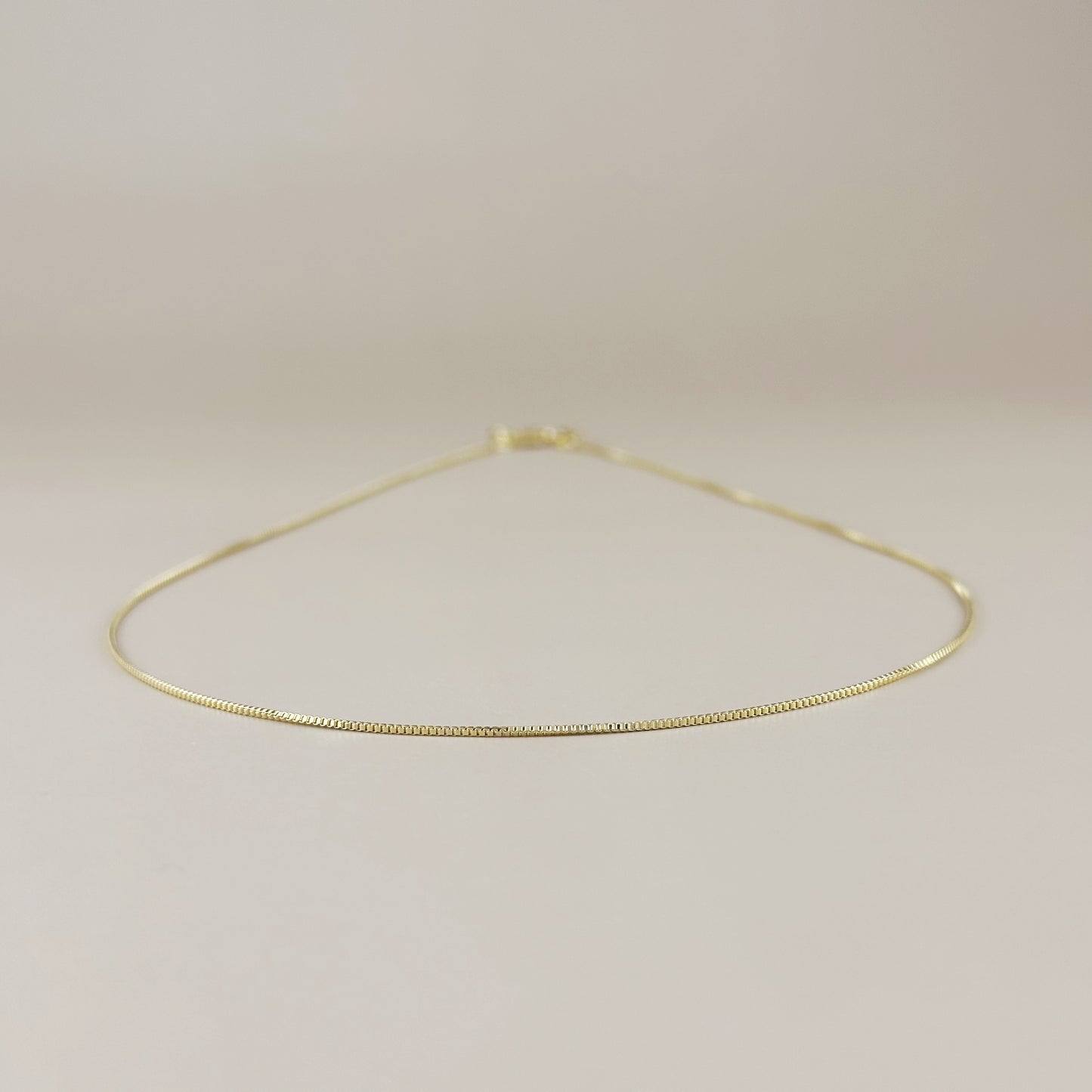 Delicate Box Chain Necklace for Women - Ultra Thin Layering Chain | Premium Brazilian Jewelry