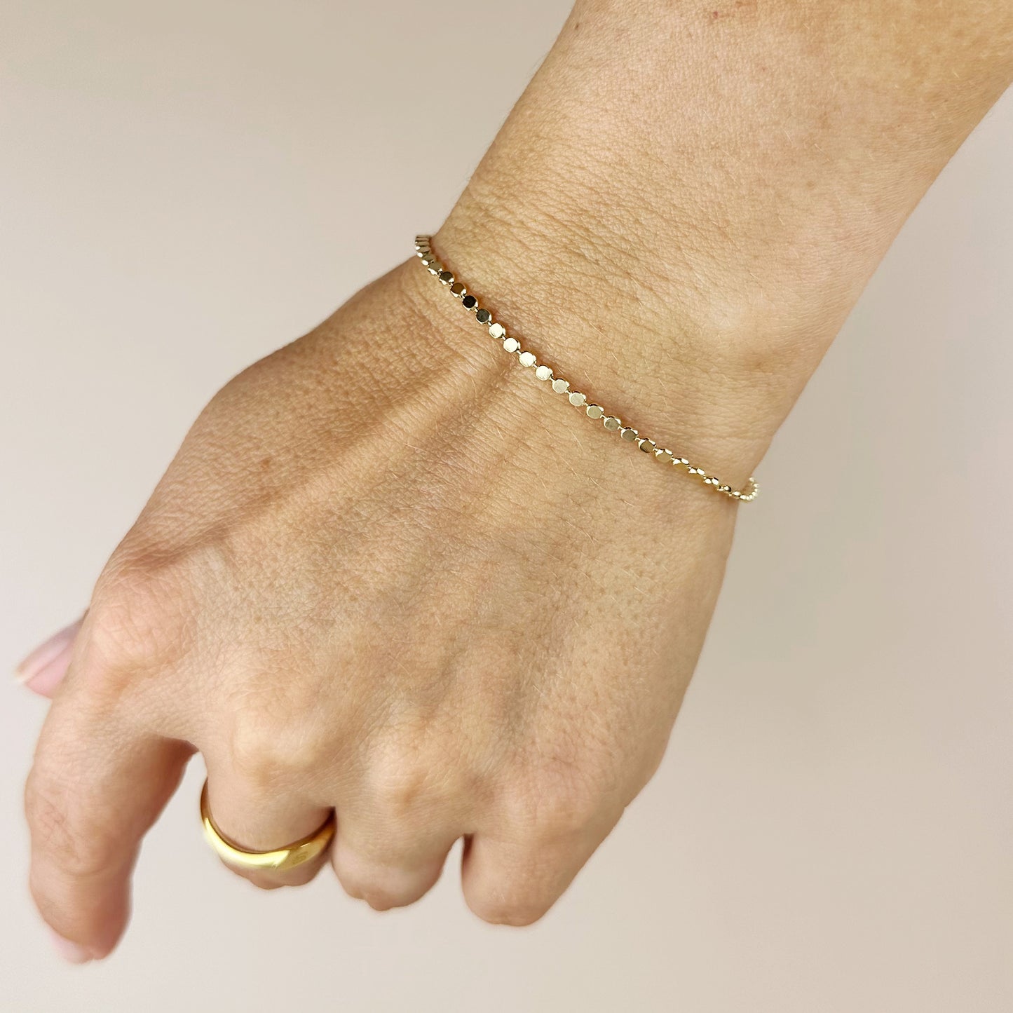 Delicate Dot Ball Bracelet - Minimalist Jewelry for Women