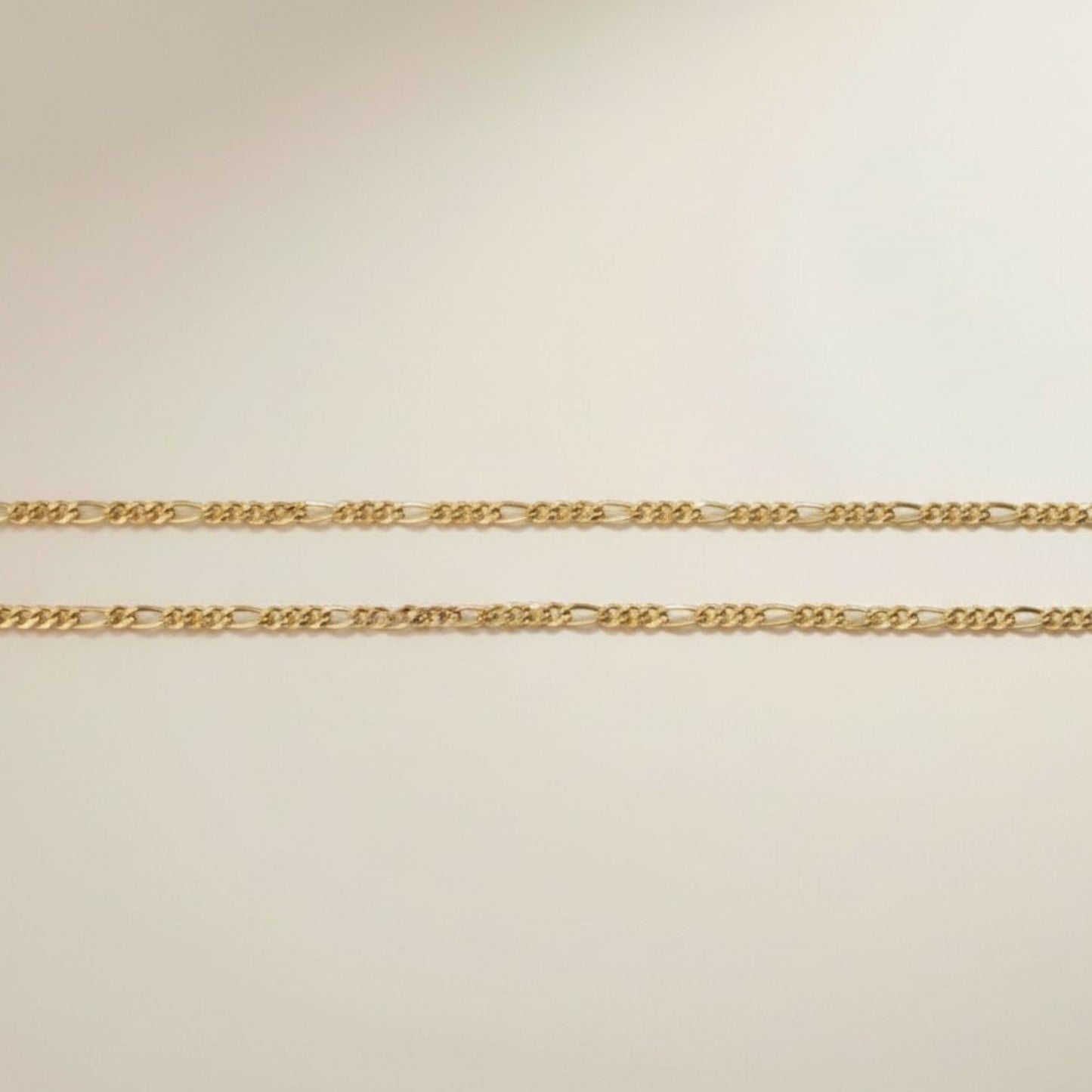 Delicate Figaro Chain Necklace - Thin 1.5mm Chain for Women