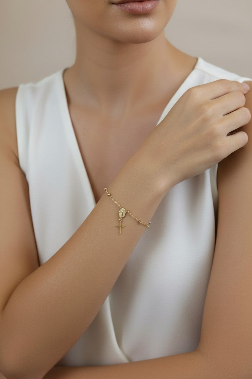 Rosary Bracelet - Delicate Catholic Jewelry for Women