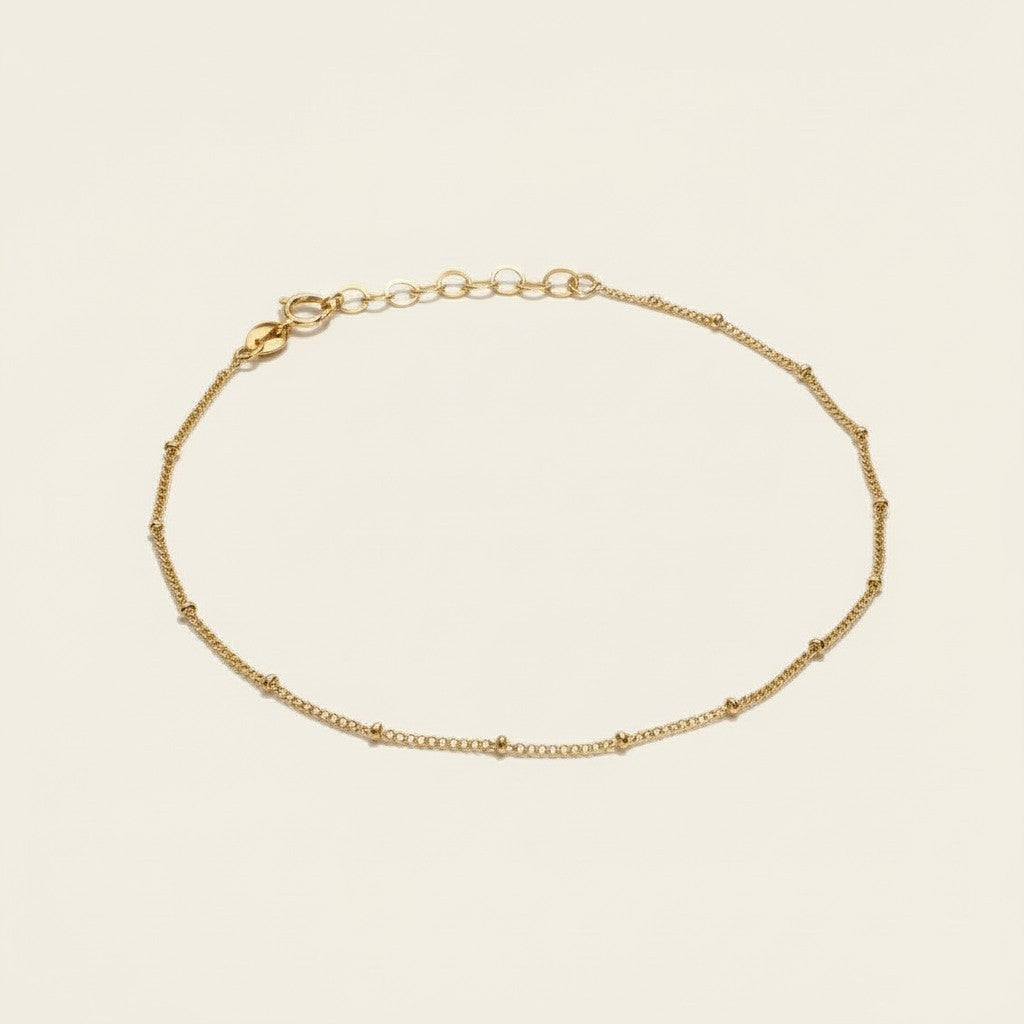 Satellite Chain Anklet - Delicate Minimalist Jewelry for Women