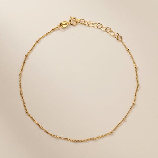 Satellite Chain Anklet - Delicate Minimalist Jewelry for Women