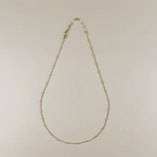 Satellite Chain Necklace - 1mm Thin Layering Chain for Women