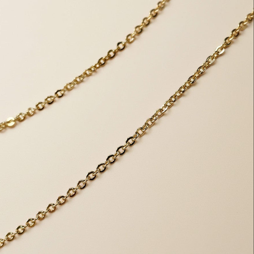 Cable Chain Necklace - Classic 1.45mm Chain for Women