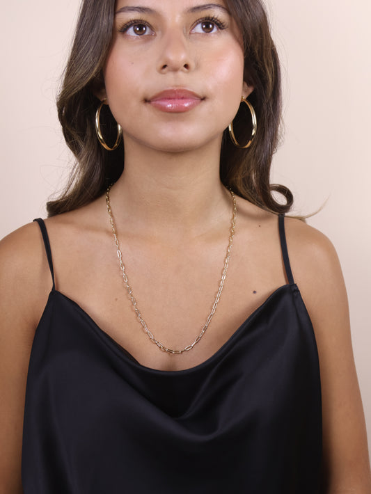 Paperclip Chain Necklace | Short Link Chain | Layering Necklace