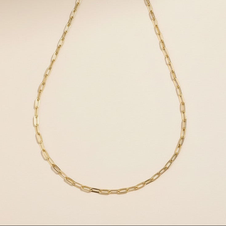 Paperclip Chain Necklace | Short Link Chain | Layering Necklace