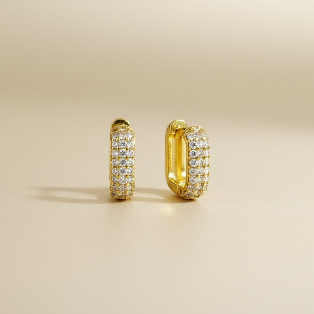 CZ Hoops Earrings for Women | Premium Cubic Zirconia Earrings