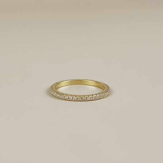 Eternity Ring for Women - Micro CZ Diamond Wedding Band
