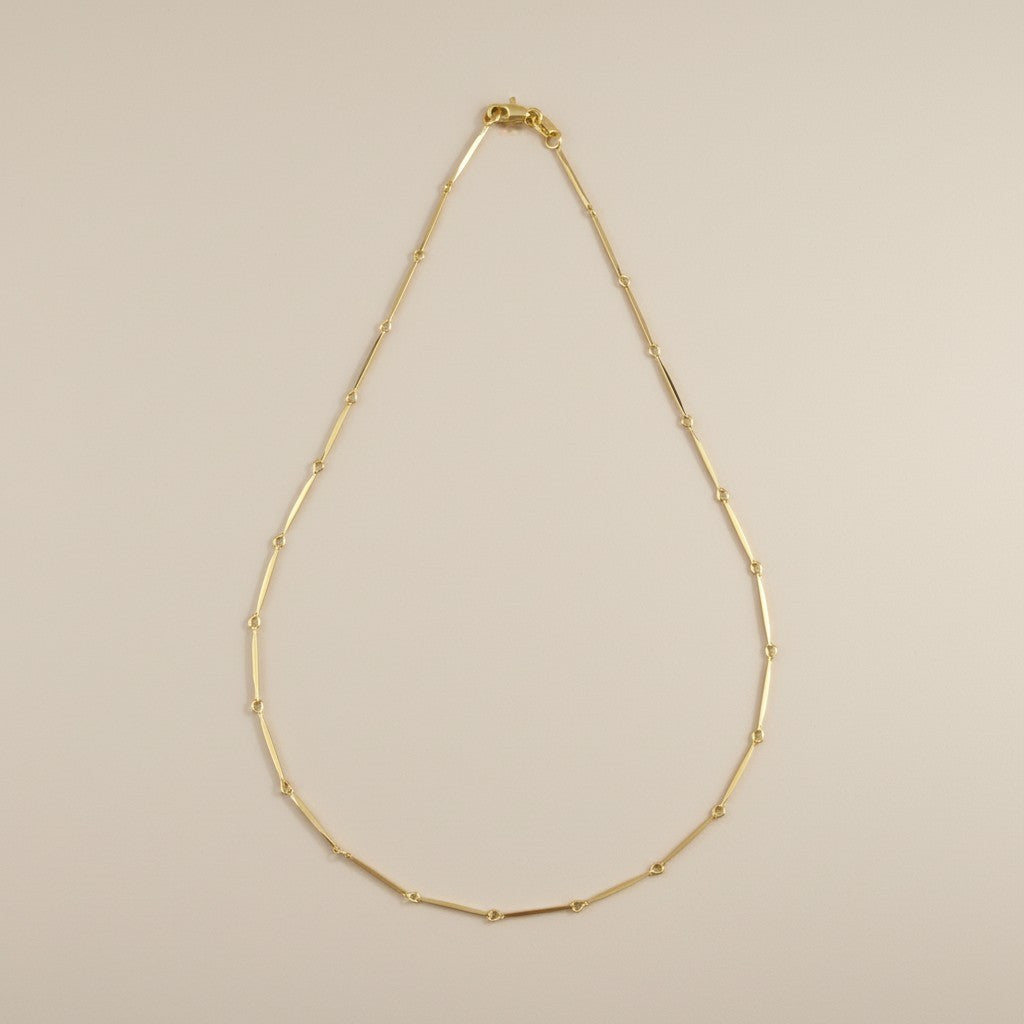 Delicate Curb Chain Necklace - Dainty Layering Jewelry for Women