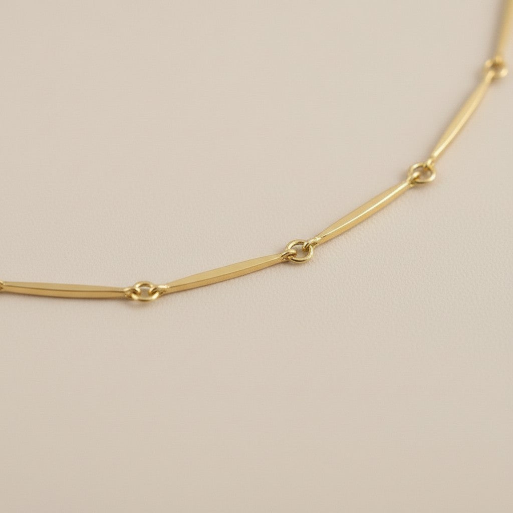 Delicate Curb Chain Necklace - Dainty Layering Jewelry for Women