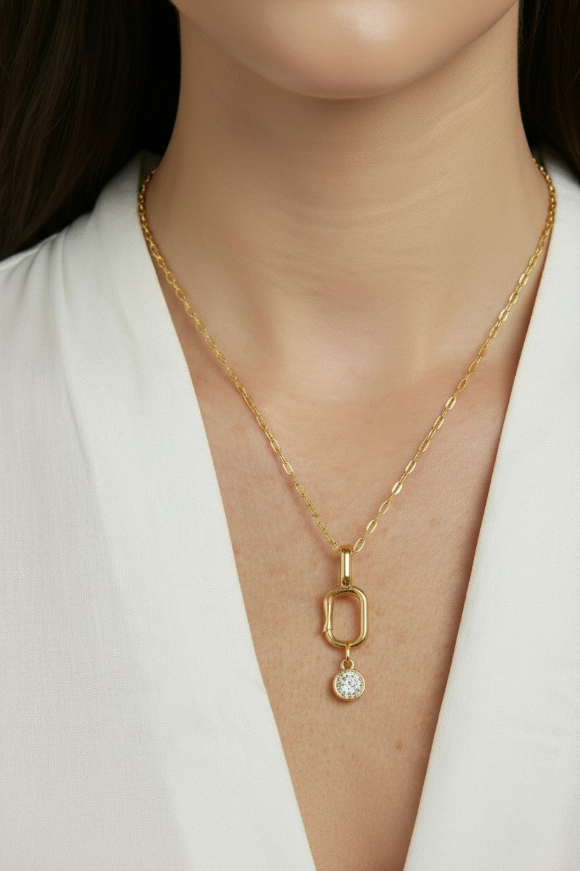 18k Gold Filled Pavé Disc Charm — The Charm That Adds Sparkle to Everything