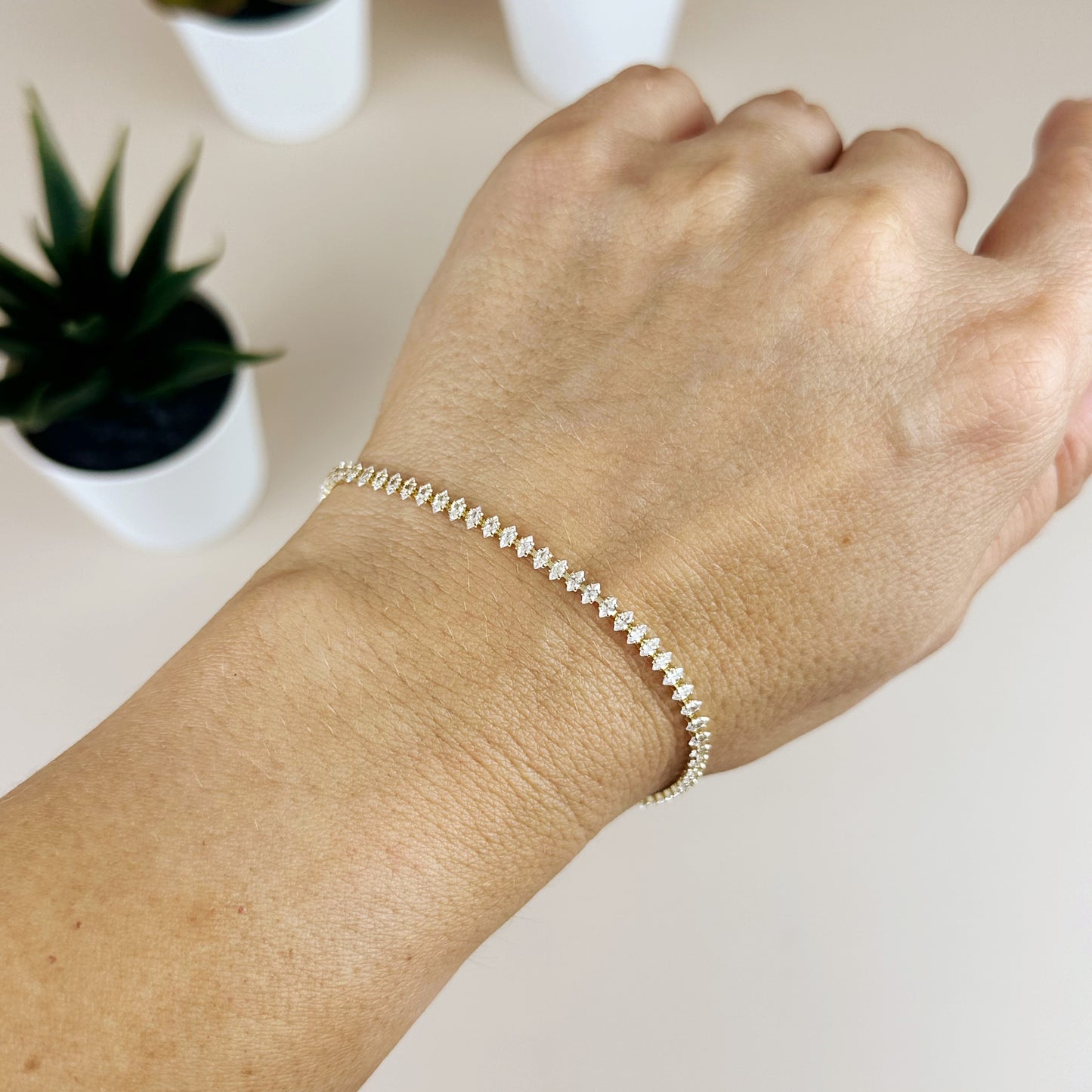 Marquise Tennis Bracelet - Dazzling Elegance That Commands Attention