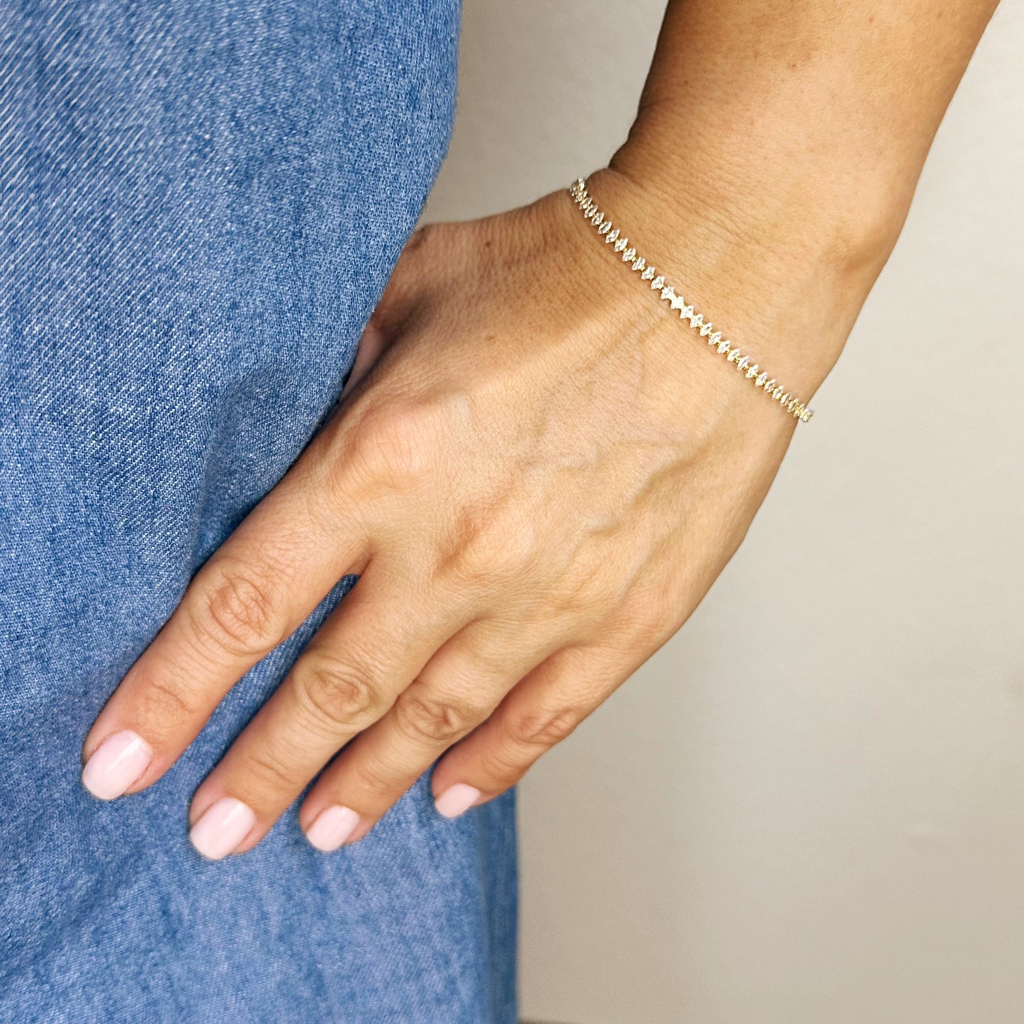Marquise Tennis Bracelet - Dazzling Elegance That Commands Attention