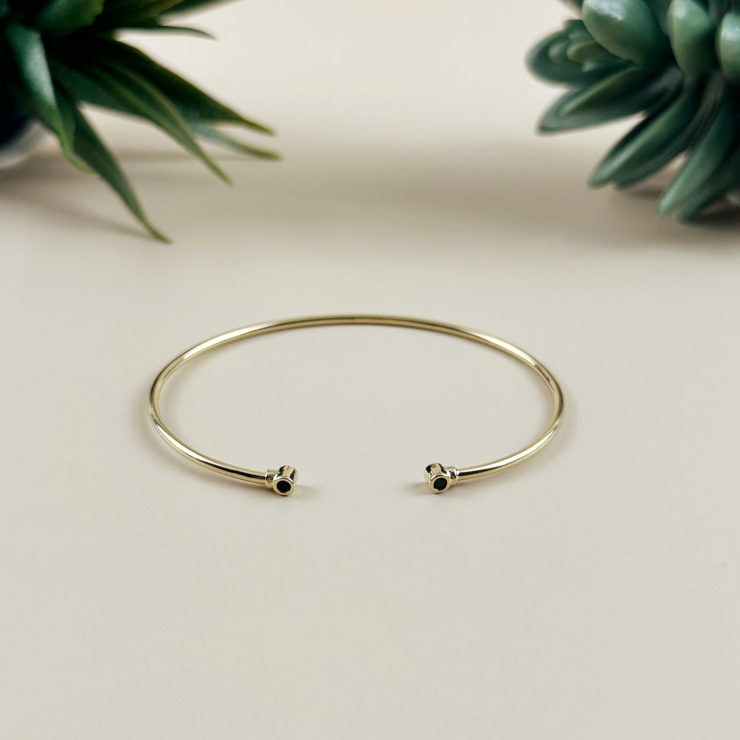Open CZ Cuff Bracelet - Adjustable Statement Bracelet for Women